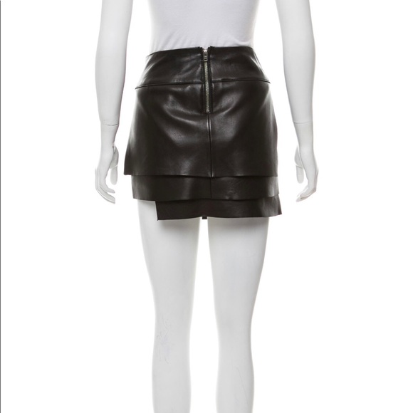 Helmut Lang Leather Mini Skirt - Picture 2 of 5